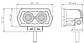 DriveX WL DRL-101 DLX 2-20W OSR SP 9 cm LED фара робочого світла, фото 7