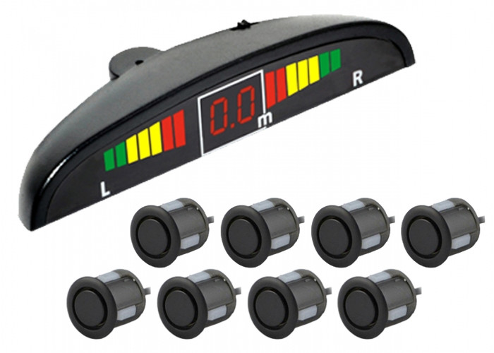 Tiger TG-P8 black 20 мм парктроник 8 датчиків