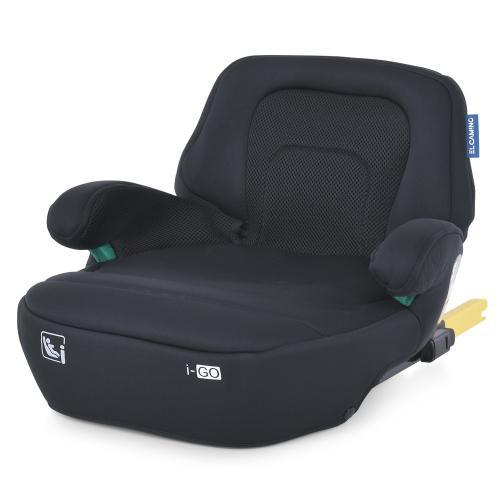 Дитяче автокрісло-бустер EL CAMINO ME 1112 i-GO ISOFIX, група 3, 36 кг, чорний