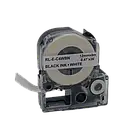 Ламінована стрічка 12мм 8м cумісно Epson LabelWorks LC-4WBN Ukrmark E-C4WBN білий