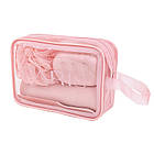 Косметичка вологостійка для лазневого приладдя Рожева 20.8х 6.5х14 см, фото 2