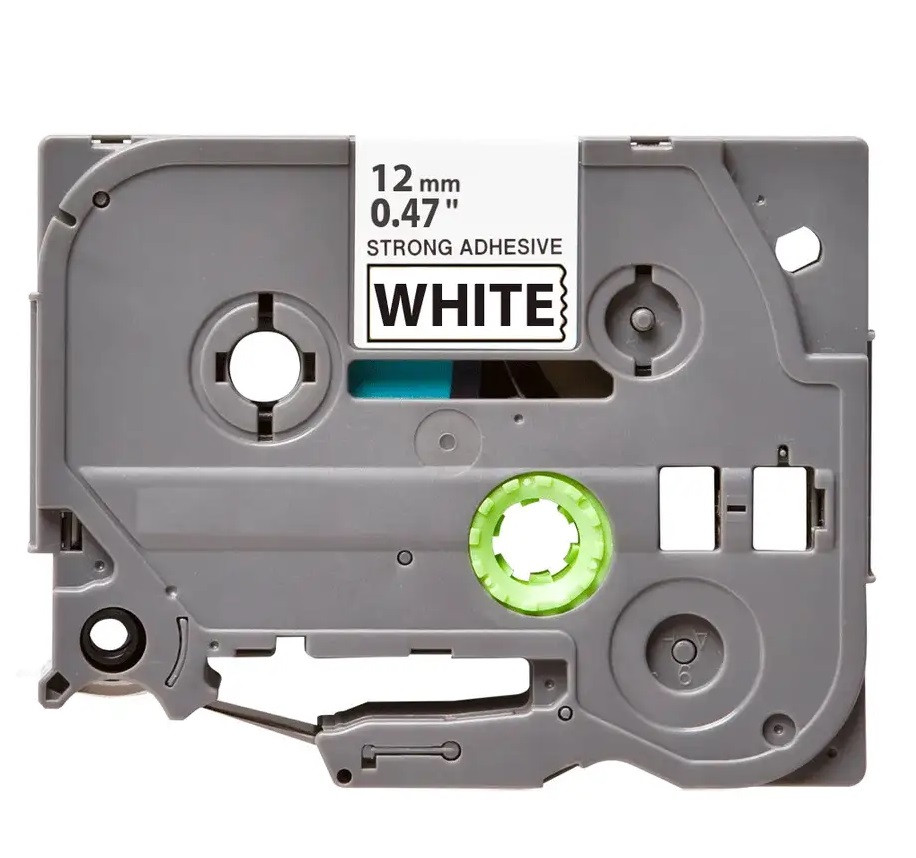 Гнучка стрічка 12мм сумісно Brother TZe-FX231 Ukrmark B-Fx-T231P білий