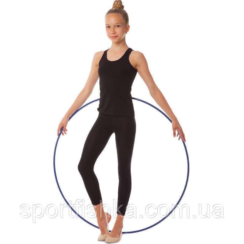 Лосини для танців і гімнастики дитячі з бавовни чорні разм.42 зріст 164 см, фото 1