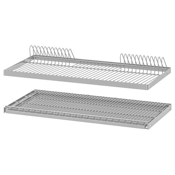 Сушарка для посуду IKEA UTRUSTA 80x35 см Сталева 002.153.12