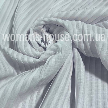 Шифон Плісе ОПТ від 35 м Білий