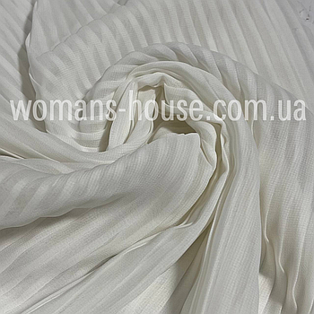 Шифон Плісе ОПТ від 35 м Молочний