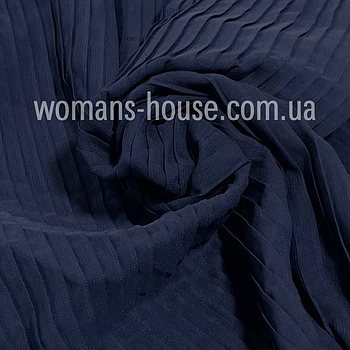 Шифон Плісе ОПТ від 35 м Синій