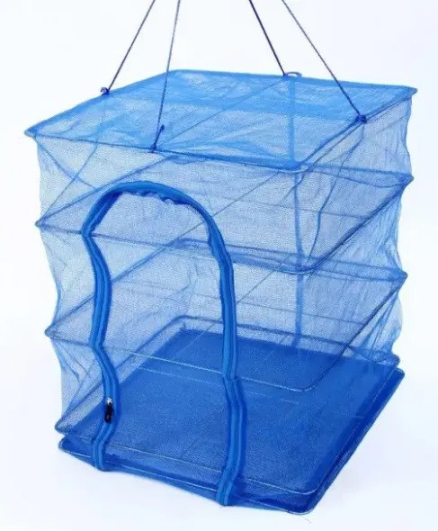 Сітка для сушіння риби (сушарка для фруктів, овочів) триярусна 45х45х75 см