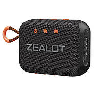 Компактна бездротова Bluetooth колонка Zealot S75 Портативна водонепроникна Bluetooth колонка, фото 7