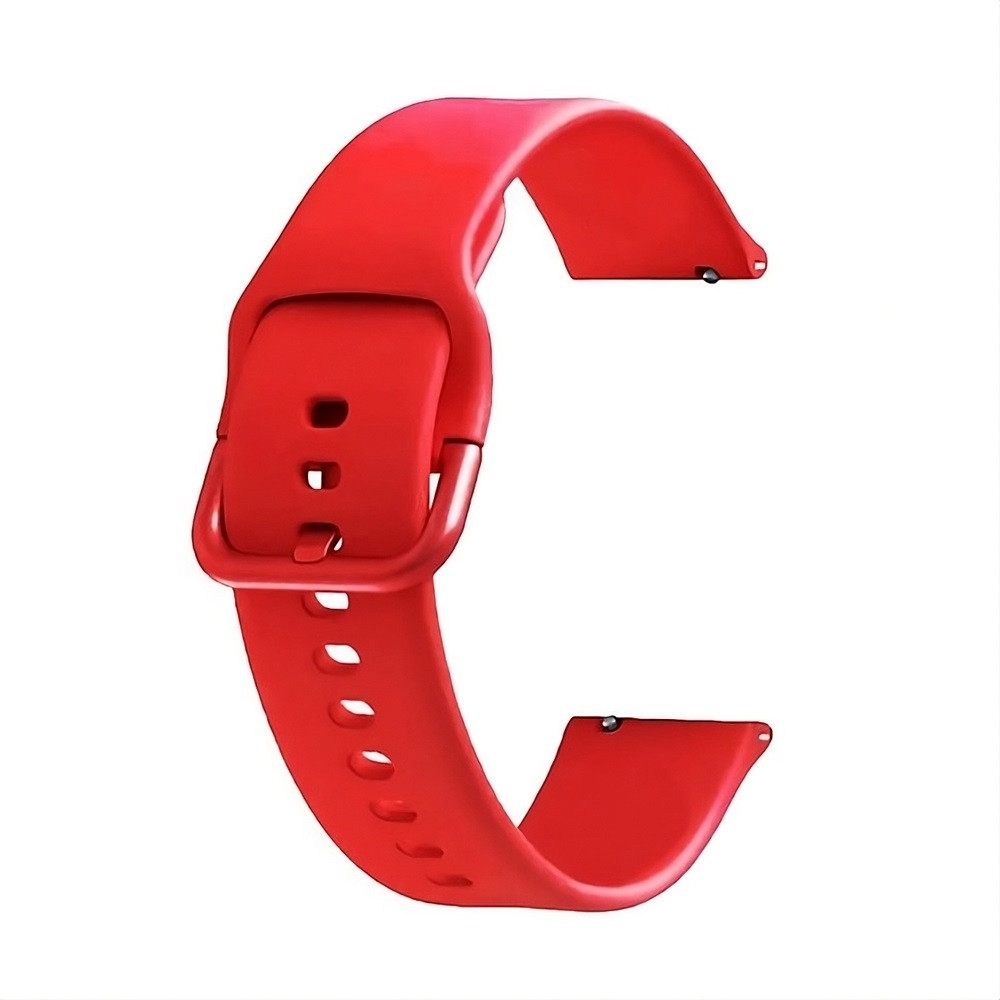 Ремінець силіконовий для годинника 20 мм Active червоний, фото 1
