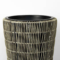 Кашпо зі штучного ротанга Engard (HA-02) 33x33x65см, фото 2