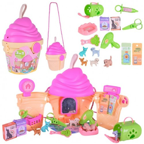 Перукарський набір 688-207A турбота про тварин в коробці р.18х14х26 см