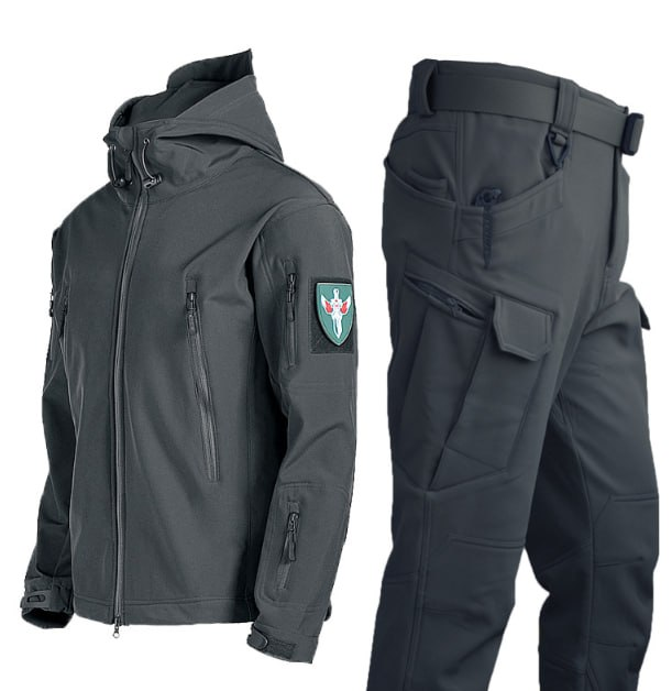 Костюм софтшел Gwild Сірий Soft Shell на флісі розмір L