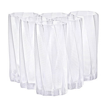 Набір з 6 високих склянок, 500 мл, для лимонаду, води, соку та коктейлів HP-16-17