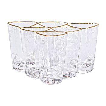 Набір з 6 склянок, 450 мл, для лимонаду, води, соку та коктейлів HP-16-25