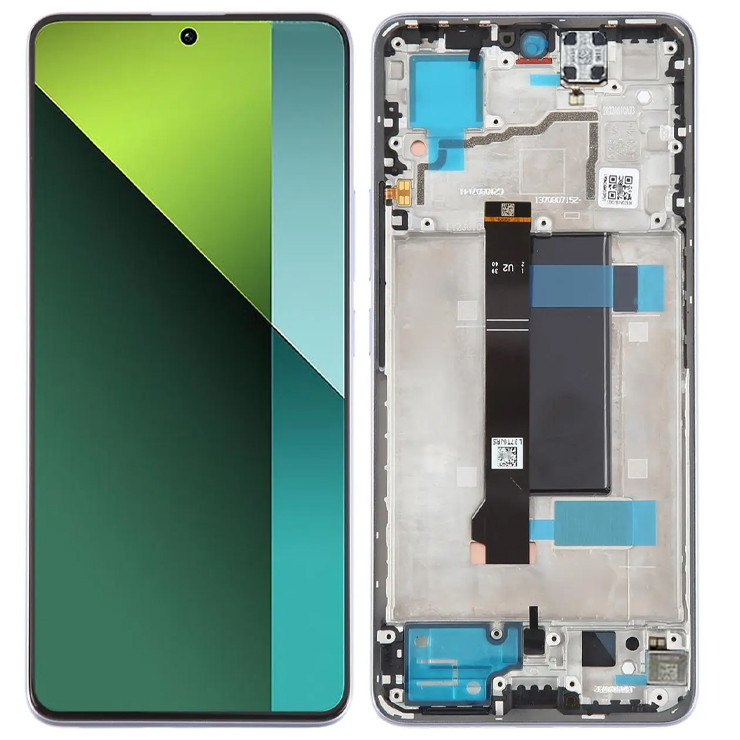 Дисплей Xiaomi Redmi Note 13 Pro 5G/Poco X6 у зборі із сенсором і рамкою Purple service orig
