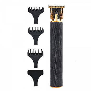 Тример для стрижки VGR V-179 акумуляторний з насадками чорний