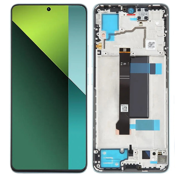 Дисплей Xiaomi Redmi Note 13 Pro 5G/Poco X6 у зборі із сенсором і рамкою blue service orig