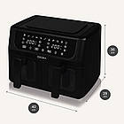 Аерофритюрниця двокамерна Zeeegma Dual 9 л Black, фото 11