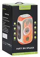 Бездротова Bluetooth колонка з бездротовим мікрофоном Hopestar Bluetooth колонка з підсвічуванням, фото 5