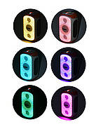 Бездротова Bluetooth колонка з бездротовим мікрофоном Hopestar Bluetooth колонка з підсвічуванням, фото 4