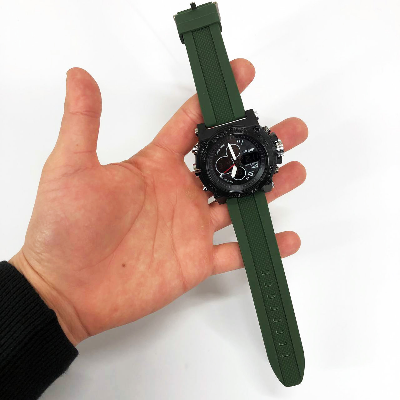 Годинники наручні спортивні, Стильні тактичні годинники для чоловіків Бюджетні спортивні NM-24, фото 1