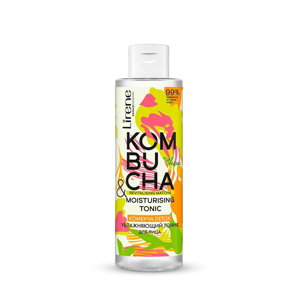 Зволожуючий тонік для обличчя Lirene Kombucha 200 мл
