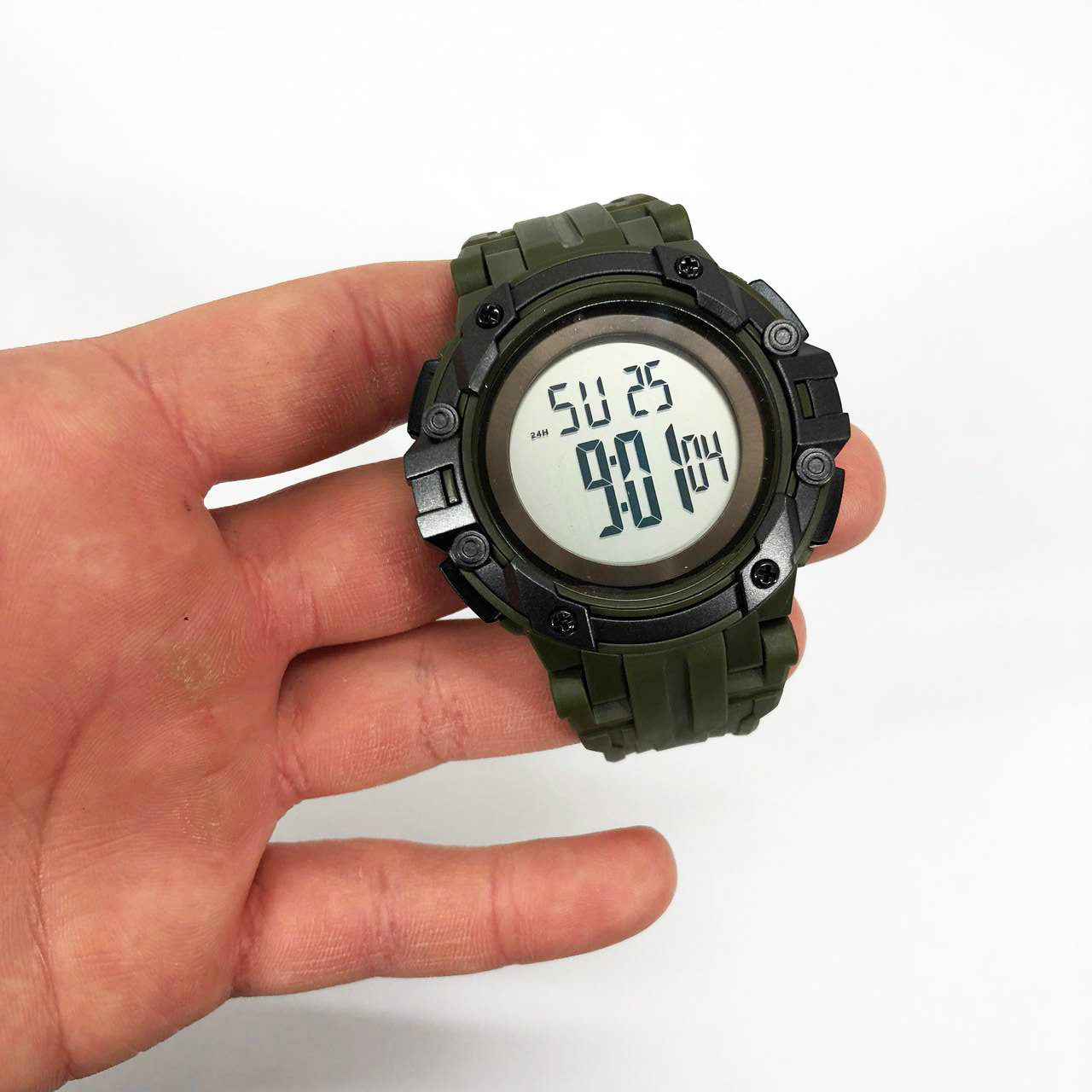 Водостійкий тактичний годинник SKMEI 1545AG ARMY GREEN, Протиударний годинник, Армійський FG-986 годинник топ, фото 1
