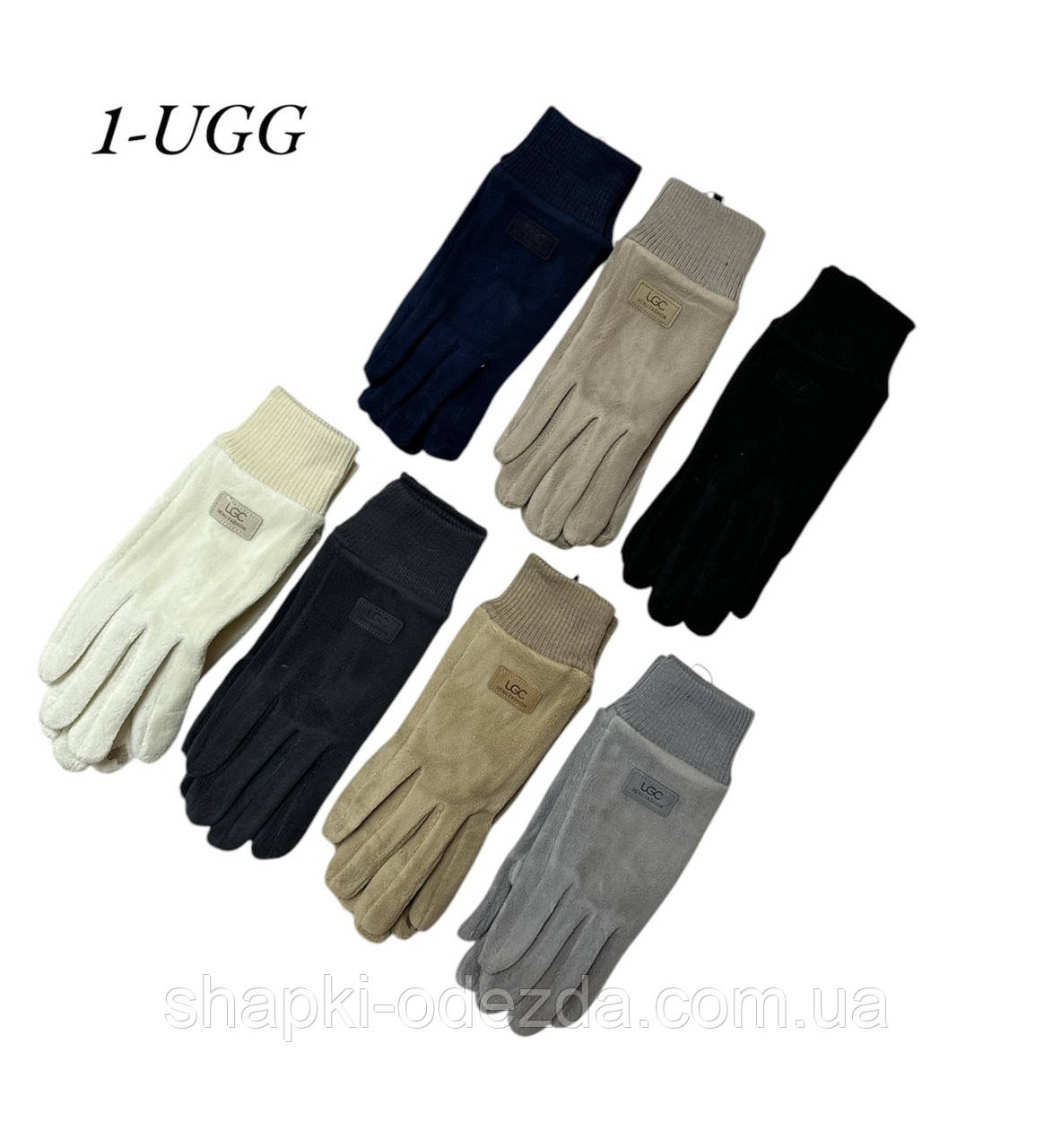 Рукавички жіночі класичні Оптом фліс "UGG"