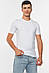 Футболка чоловіча однотонна білого кольору 191689M, фото 2