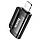 Адаптер HOCO UA31B iP male to Type-C female OTG adapter Black, фото 2