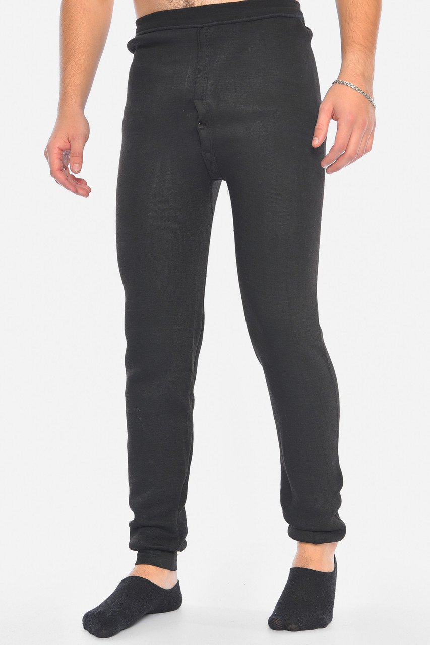 Підштанники чоловічі на флісі чорного кольору р.XL-9XL 192219P, фото 1