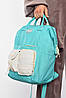 Рюкзак жіночий текстильний бірюзового кольору 192073P, фото 2