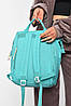 Рюкзак жіночий текстильний бірюзового кольору 192073P, фото 3