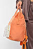 Рюкзак жіночий текстильний помаранчевого кольору 192079P, фото 2