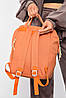 Рюкзак жіночий текстильний помаранчевого кольору 192079P, фото 3