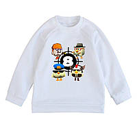 Свитшот с принтом Чикен ган Chicken Gun 8 лет