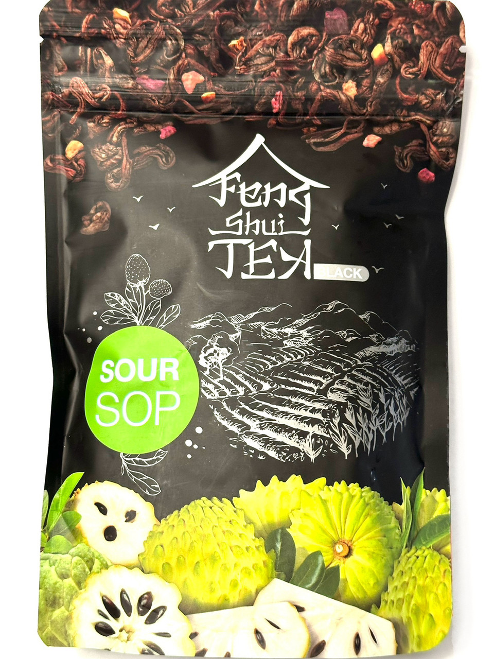 Чорний китайський чай із саусепом Feng Shui Soursop 80 грамів