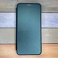 Чохол-книжка для Motorola G85 матовий, з мікрофіброю, оригінал. Зелений магніт.