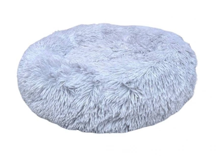 Круглий плюшевий лежак для котів і собак Happy Peppy Fluffy (Хеппі Пеппі), фото 1