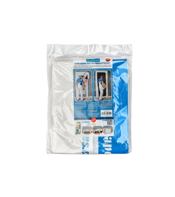 Плівка захисна (тимчасові двері) BLUE DOLPHIN на блискавці 2150х1000 мм (14-1-01-EN), фото 1