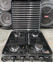Газові варильні панелі 4 конфорки для балонного газу Плита газова Rainberg RB-2227