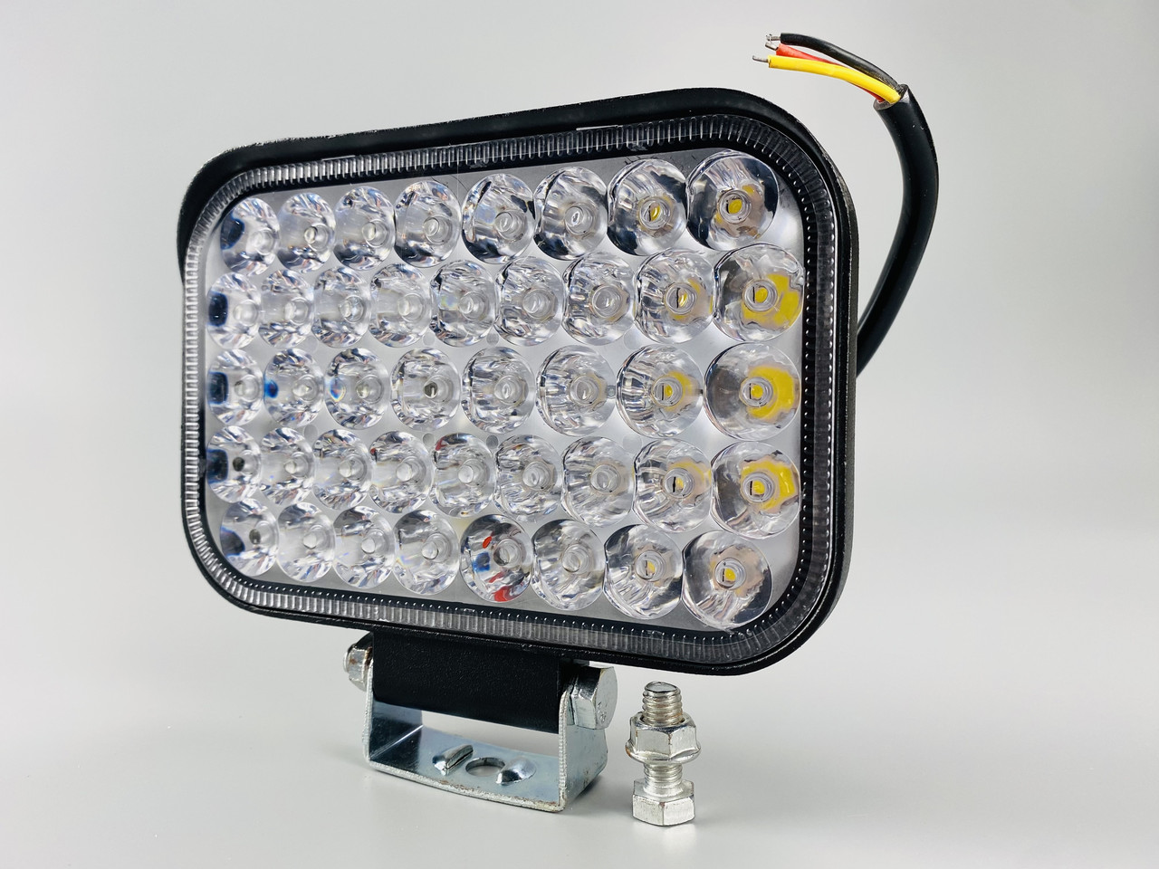 Фара LED прямокутна 126W ближнє й дальнє світло 42 led діода 6500K, фото 1