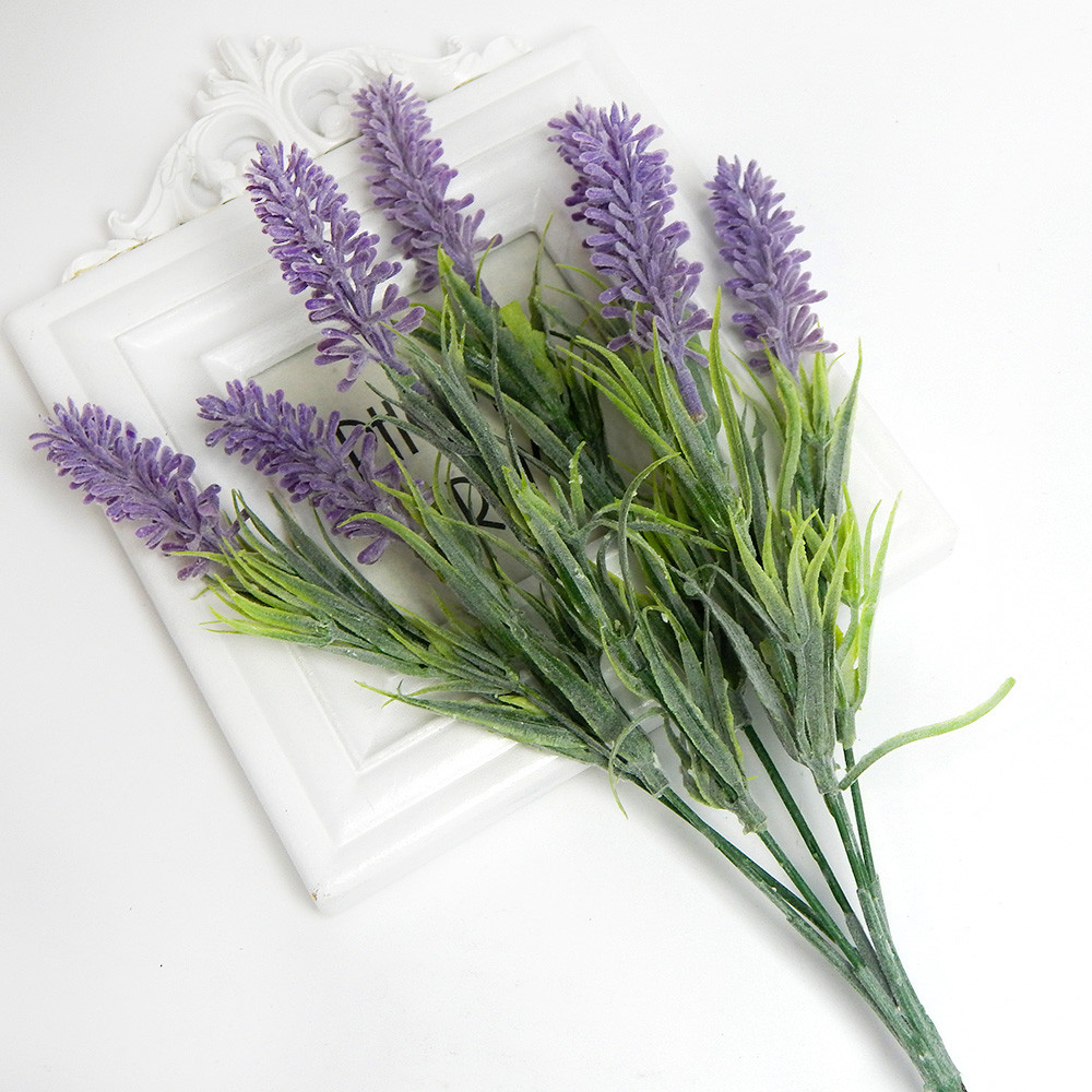 Зелень для букетів - кущ лаванди з напиленням, 35 см, бузковий