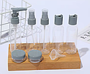Дорожня пляшка-розпилювач із кришками 9 in 1 Travel Bottle Set, фото 4