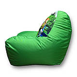 Безкаркасне крісло мішок зелений диван Minecraft, Майнкрафт, фото 4
