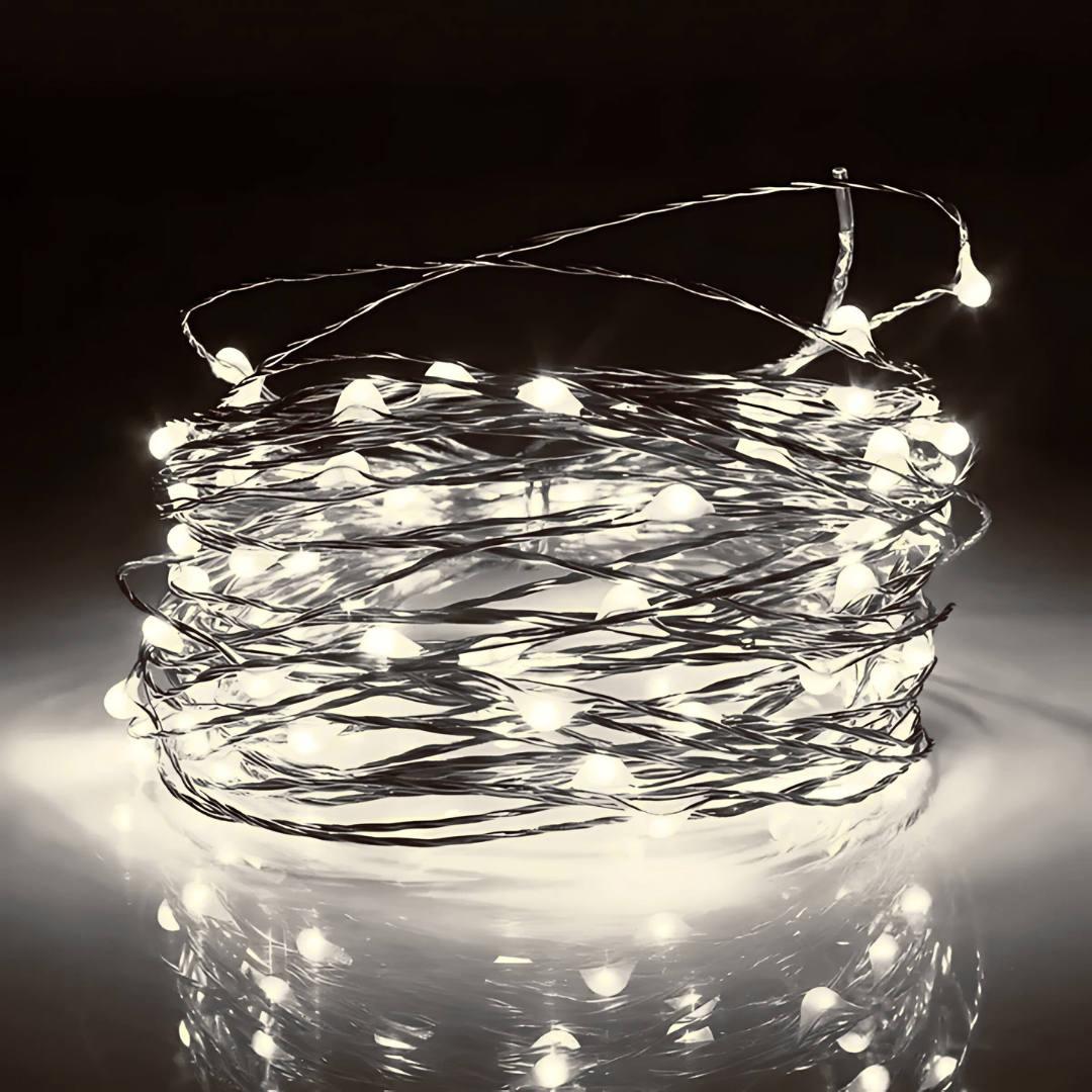 Гірлянда Gedoni 3 м на 3 батарейках, світить Білим No03-031, фото 1