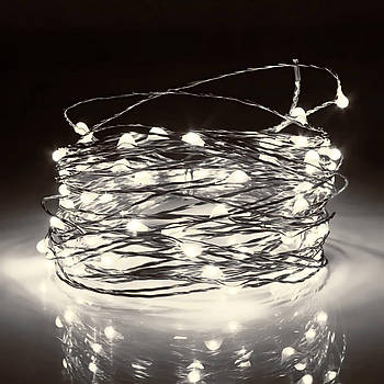 Гірлянда Gedoni 5 м на 3 батарейках, світить Білим No03-051