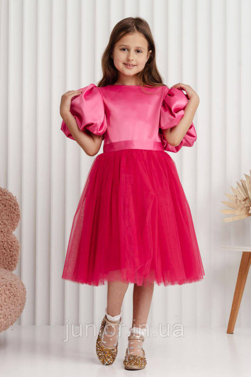 Пишне ошатне плаття з рукавом ліхтарик для дівчинки "Золушка", фото 1