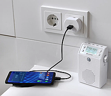 Настінний радіоприймач Soundmaster DAB+/FM з детектором руху та літій-іонним акумулятором DAB60W, Германі, фото 5